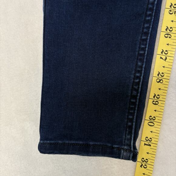 American Tall Blue Denim Jegging Jeans Mid Rise Dark Wash Size MT M TALL - Picture 11 of 12